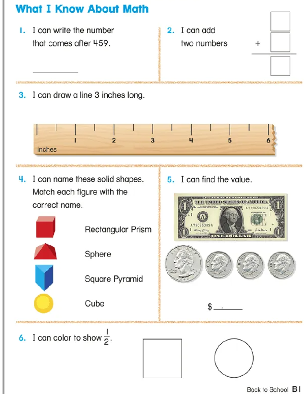 原版英语数学书 Houghton Mifflin Math K-6高清电子版PDF