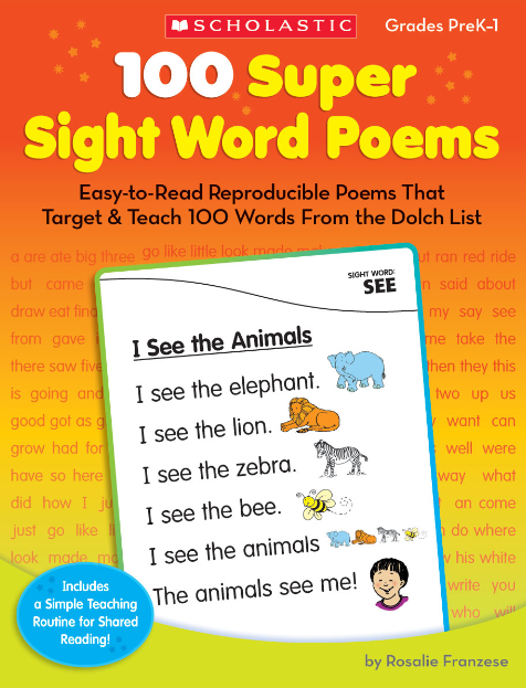 英文韵律诗《用诗歌学习100个Sight Words》